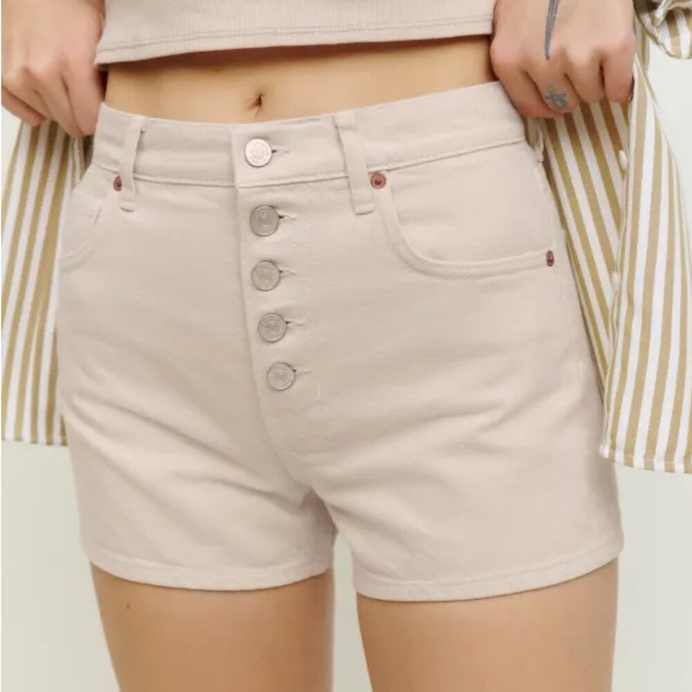 Reformation Charlie Exposed Button Fly Jean Shorts - brand new, never worn
